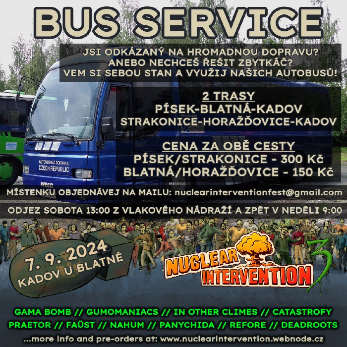 BUS SERVICE :: Nuclear Intervention Festival